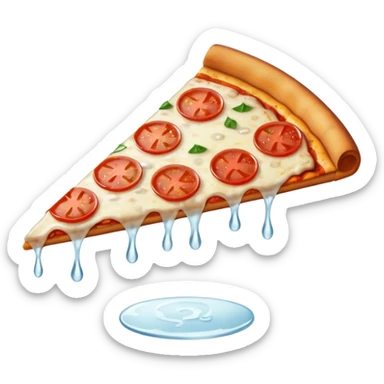 lon nước ngọt và pizza sticker
