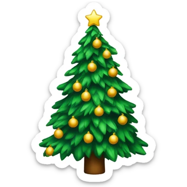 christmas tree sticker