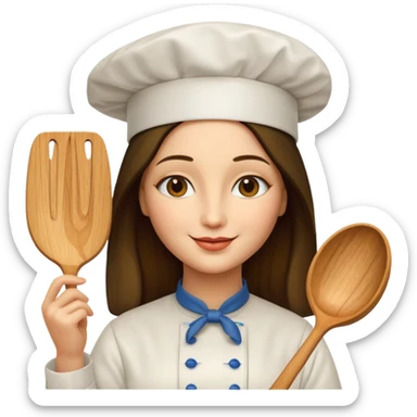 MonaLisa's famous photo but doing a chef kiss animated sticker
