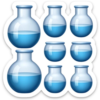 physiotherapy cupping set, transparent sticker