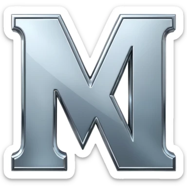 i want two letters AI sticker