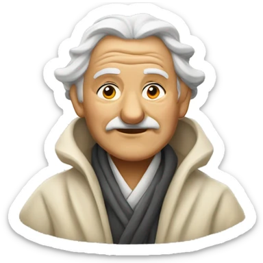 wise old goose shepherd sticker