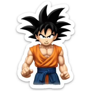 goku kamehameha sticker