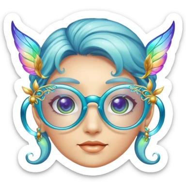 glasses with fae sticker