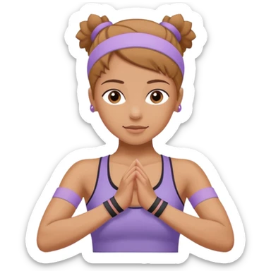 pilates lilac wristbands sticker