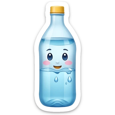 Botella de agua mineral sticker
