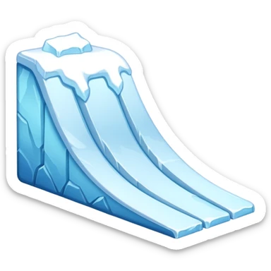 snow slope kicker sticker