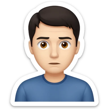 a man that dont know what to do sticker