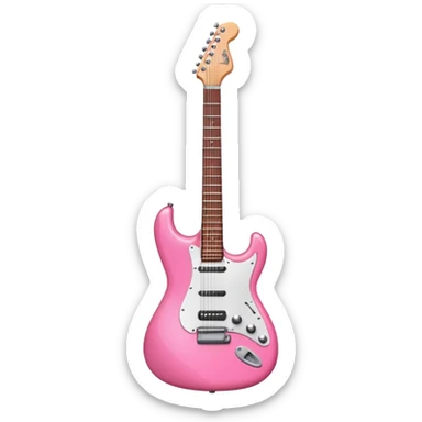  Guitar electric pink  sticker