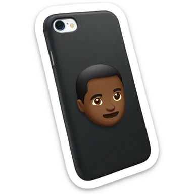 black iPhone with burgundy case sticker