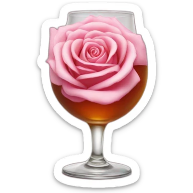 Bière rose sticker