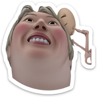 realistic portrait of a boy sticker