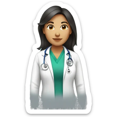 Mexican female doctor sticker