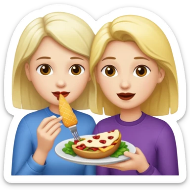 lesbians eating sticker