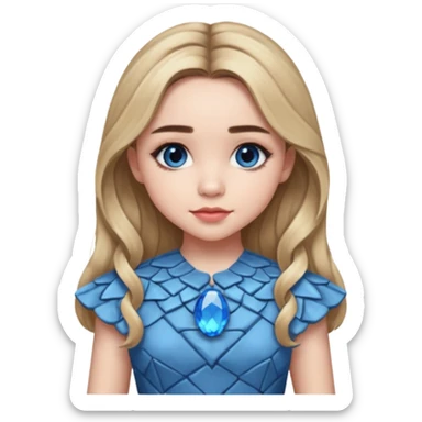 sabrina carpenter with blue stone dress sticker