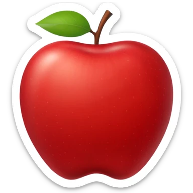 traditional Apple emoji with the word ‘new’ and a gray square background” sticker