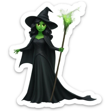 Elphaba from wicked sticker