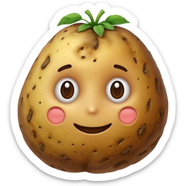 thank you potato sticker