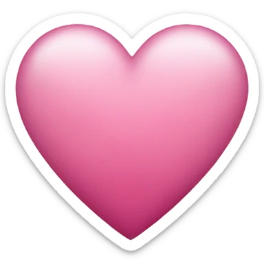 Light pink to dark pink heart sticker