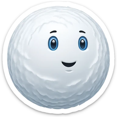 normal snowball sticker