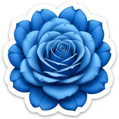 Rosa azul sticker