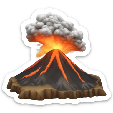 Sal volcano  sticker
