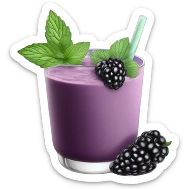 Smoothy blackberry sticker