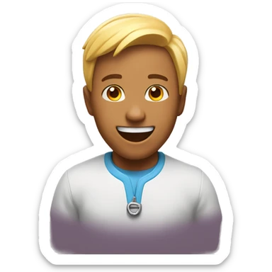 Animated with endless energy; heart fully charged with pure joy. sticker