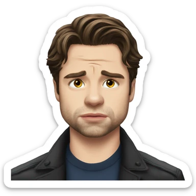 Sebastian Stan crying sticker