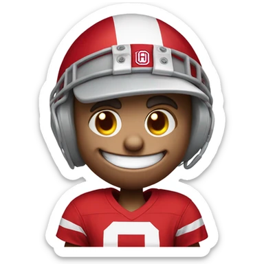 Brutus the Ohio state mascot sticker