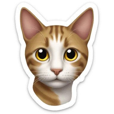 cat passing gad sticker