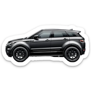 2024 all black LandRover evoque  sticker