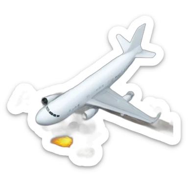 plane hit building sticker