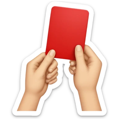 hand red card (#00A3E0) and red (#F9423A) sticker