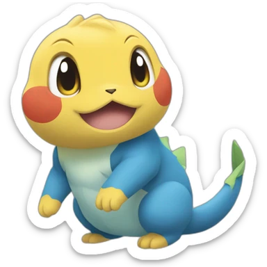 Pokémon camérupt qui dort sticker