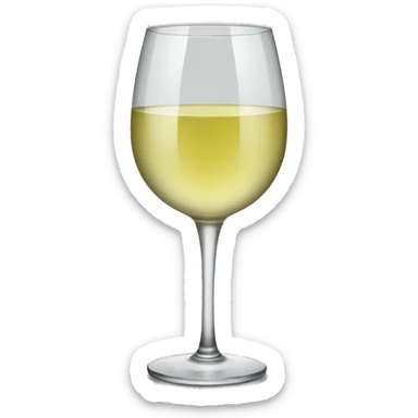 white wine glass  sticker
