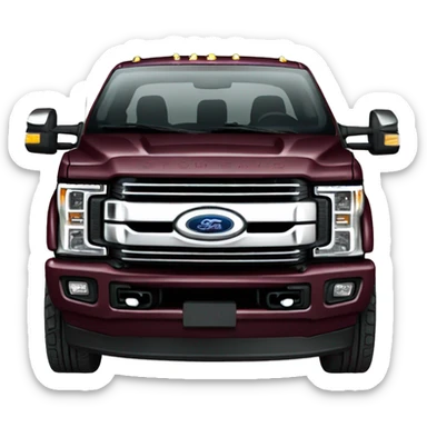 Maroon f350 sticker