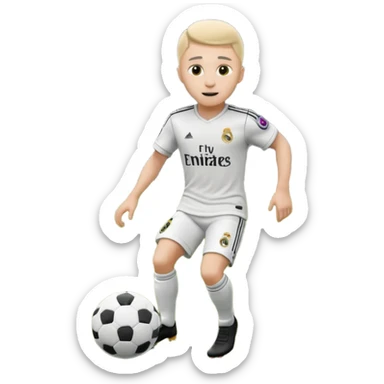 Real Madrid Blanco y negro vivo sticker