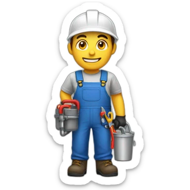 indoor export worker electrcity plumber sticker