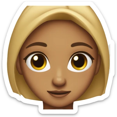 doe eyes girl sticker