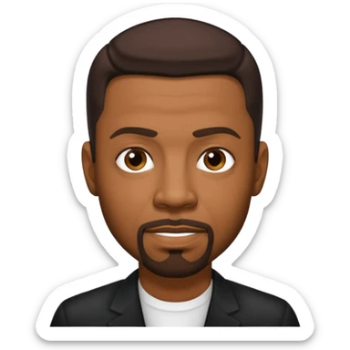 Keith Sweat (b.1961) with dark brown hair sticker