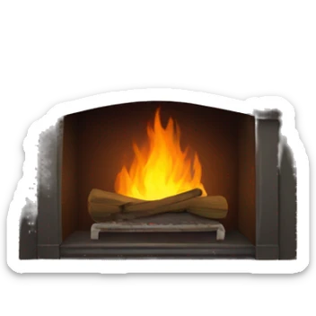 Fireplace  sticker
