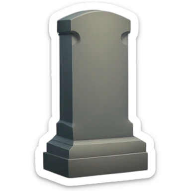 obscured tombstone sticker