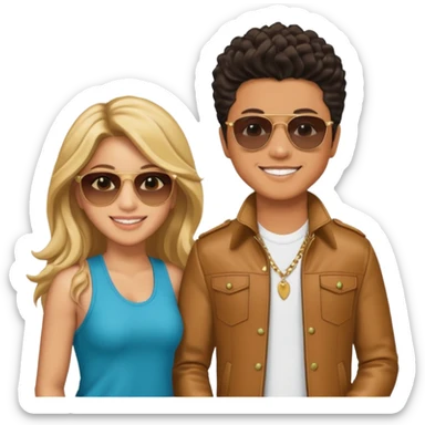 Shakira And Bruno Mars sticker