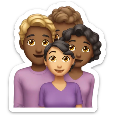 Threesome sticker