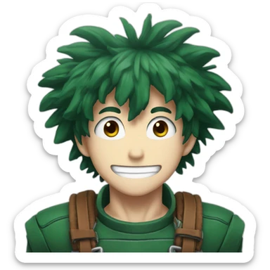 Deku from mha sticker