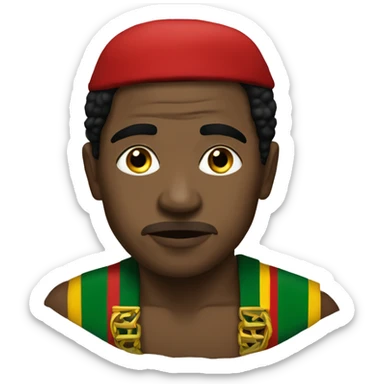 Biafran flah sticker