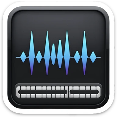 full black audio spectrum, the spectrum is white sticker