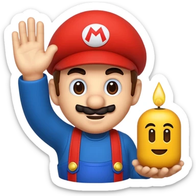 Mario x jul signe  sticker