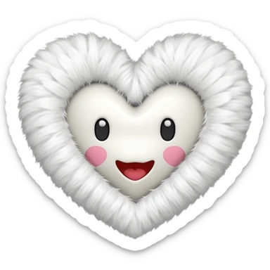 Adidas fur heart sticker